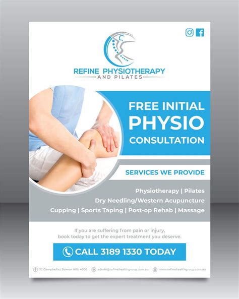 Promotional Flyer For Physiotherapy Clinic Freelancer