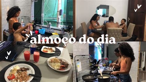 Mini vlog dona de casa preparando almoço do dia muito amor almoço