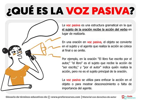 Qué Es La Voz Pasiva