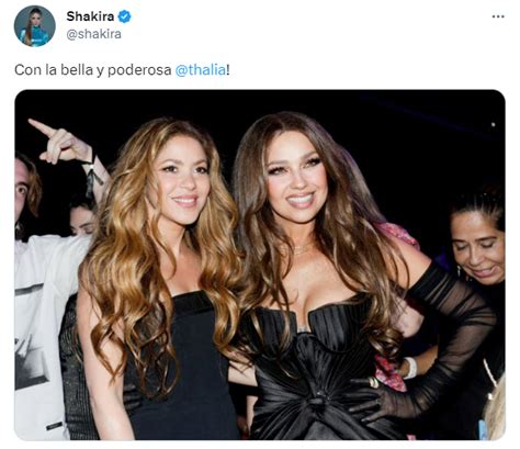 Shakira Agradeció A Thalía Por Su Encuentro En La Gala De Billboard Mujeres Latinas Infobae