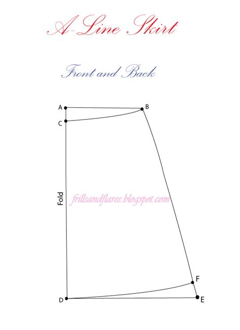 Frills And Flares How To Draft An A Line Skirt With Elastic Waistband