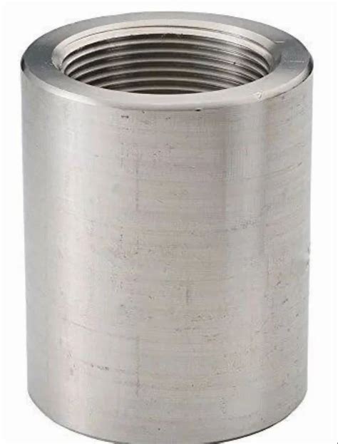 Threaded Half Stainless Steel Coupler For Chemical Handling Pipe