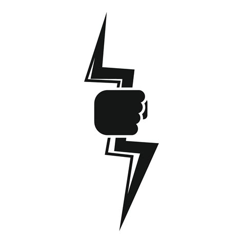hand holding lightning bolt icon representing power  energy