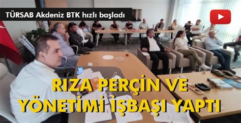 RIZA PERÇİN VE YÖNETİMİ İŞBAŞI YAPTI Turizm Dosyası