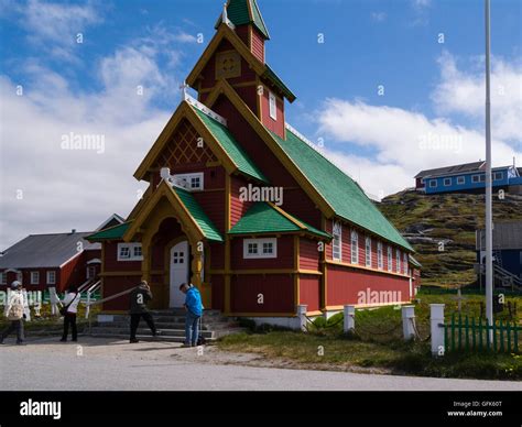 Paamiut Church South West Greenland Small Fishing Community In