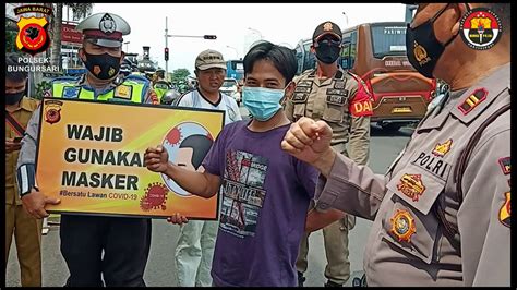 Gunakan Masker Untuk Kesehatan Bersama Operasi Yustisi Polsek