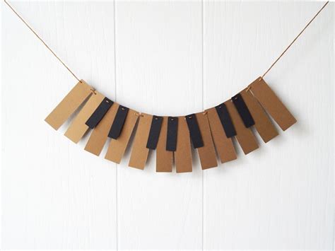 Golden Mini Piano Garland Music Garland Mini Music Bunting