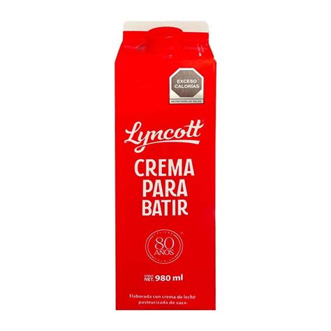 Crema Para Batir Lyncott Ml Walmart