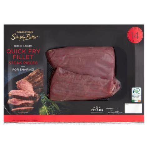 Dunnes Stores Simply Better 2 Irish Angus Quick Fry Fillet Steak Pieces 320g Dunnes Stores