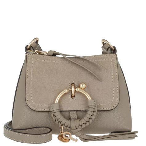 See By Chlo Joan Crossbody Bag Mini Motty Grey Crossbody Bag