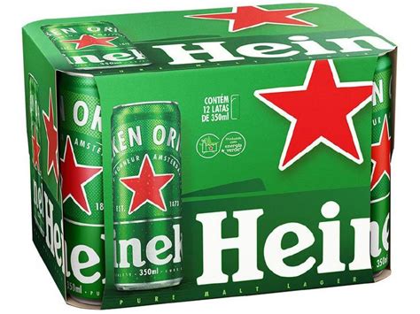 Cerveja Heineken Lata Ml Unidades Lager Puro Malte Cerveja