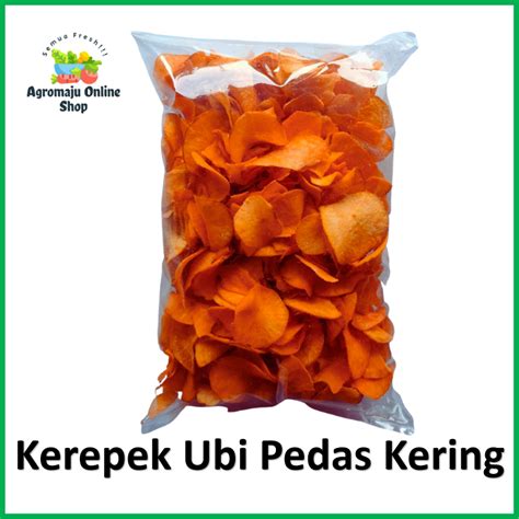 Kerepek Ubi Pedas Kering 500g Shopee Malaysia