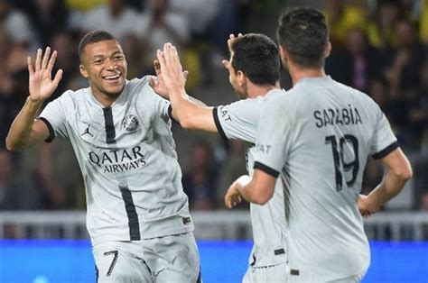 Hasil Nantes Vs Psg Lionel Messi Manjakan Kylian Mbappe Dengan