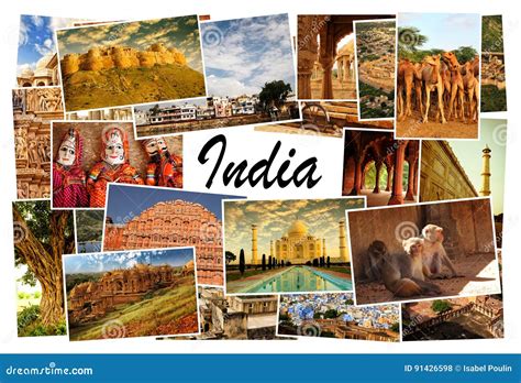 Collage Of India Images Travel Background My Photos Cartoondealer