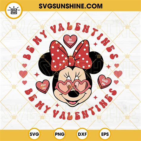 Minnie Hearts SVG Valentines SVG Minnie Valentine S Day SVG Disney