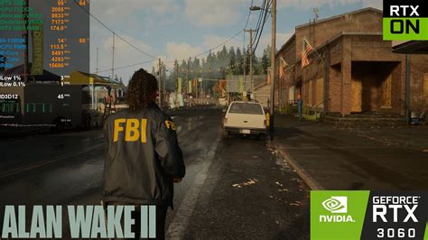 RTX 3060 12GB Alan Wake 2 1080p 1440p 2160p RT ON OFF DLSS 3 5 ON