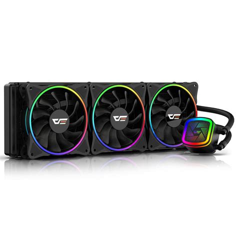 Buy Darkflash Dt360 Rgb Cpu Liquid Cooleraio Cpu Water Cooler With Dual Chamber Rgb Pump