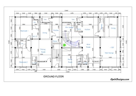 3 Bedroom Floor Plan With Dimensions In Nigeria