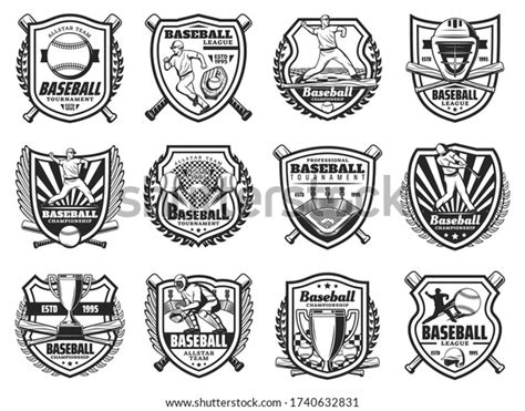 Baseball Sport Players Vector Icons Sports Stock Vector Royalty Free