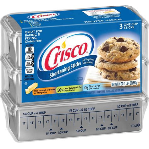 Crisco All Vegetable Shortening Sticks 567g