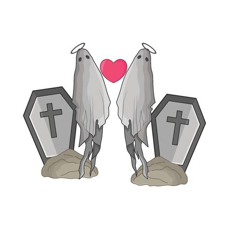 Illustration Of Ghost Couple 47468293 Vector Art At Vecteezy