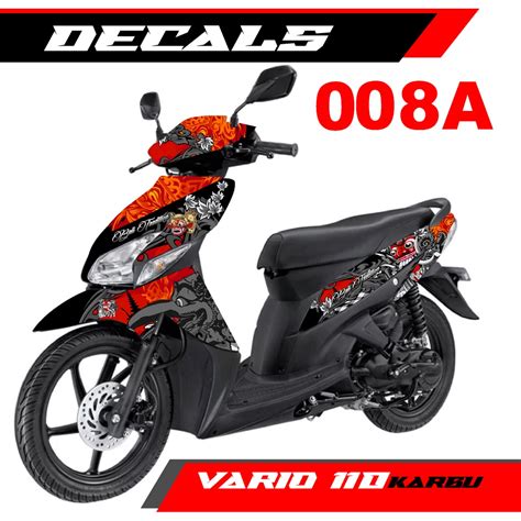 Jual Decal Stiker Vario Karbu Full Body Motif Barong Bali Gwk