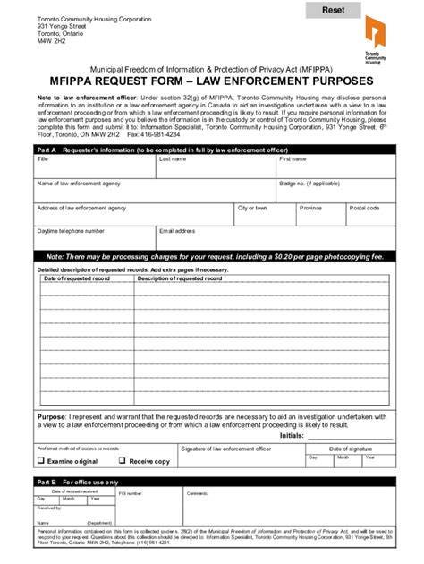 Fillable Online Mfippa Request Formlaw Enforcement Purposes Fax Email