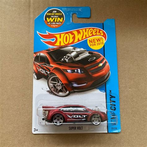US Card Hot Wheels Chevy Super Volt Red Hobbies Toys Toys Games On Carousell