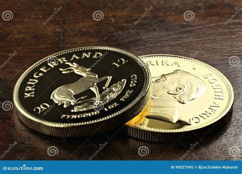 South African Gold Bullion Coins Stock Image - Image of background, coins: 99527045