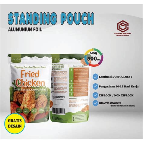 Jual Kemasan Standing Pouch Alumunium Foil Non Ziplock Shopee Indonesia