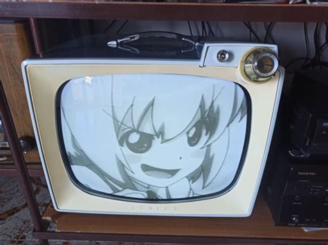 I Put Waifus On A Vintage Tv On Twitter Cirno Touhou Zenith B C