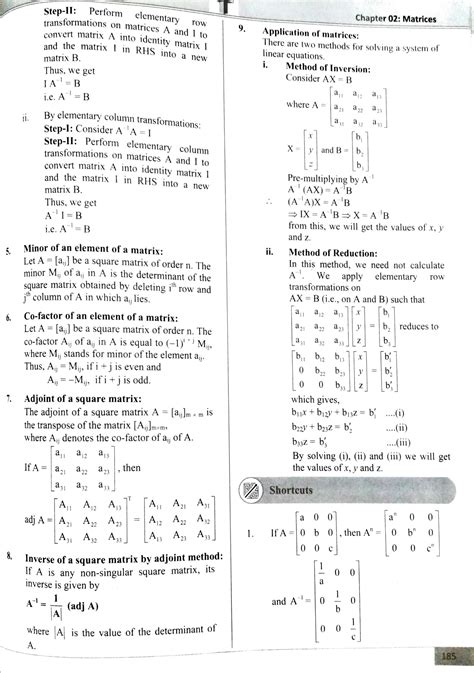 Solution Mht Cet Notes Unit 2 Matrices Studypool