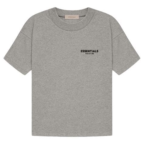 Fear Of God Essentials T Shirt Dark Oatmeal Kick Game