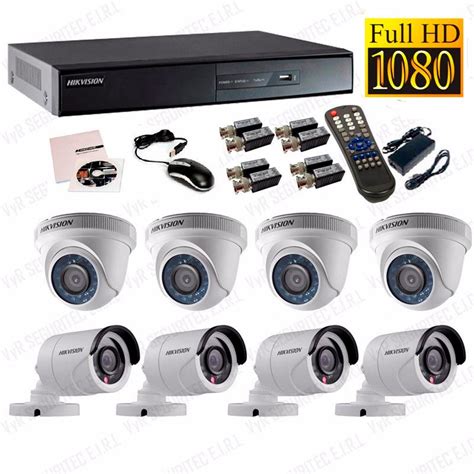 Kit 8 Camaras De Seguridad Hikvision Turbo Full Hd 1080p S 1 449 95