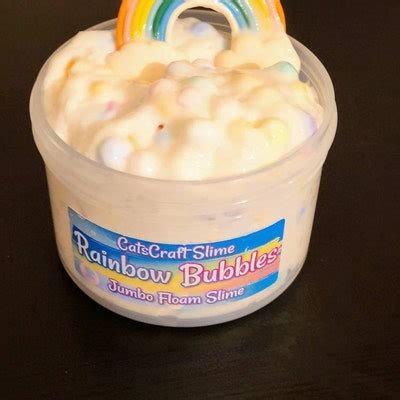 Jumbo Floam Slime rainbow Bubbles SCENTED Crunchy - Etsy