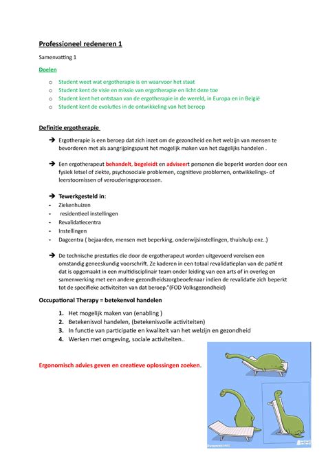 Pr Samenvatting Hc Hc Professioneel Redeneren Samenvatting