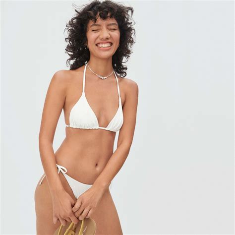 Everlane String Bikini Top Off White Editorialist