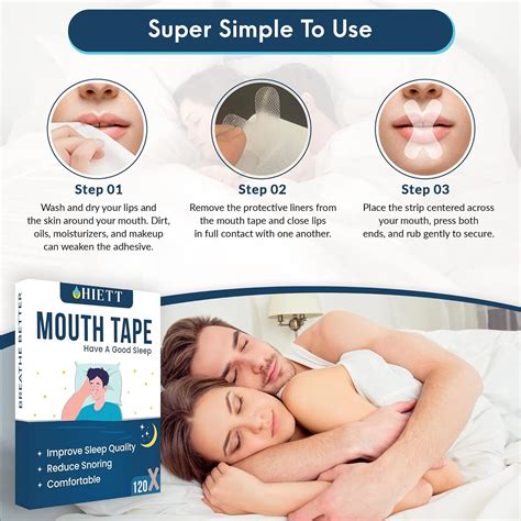 Hiett Mouth Tape For Sleeping Pcs Advanced Gentle Sleep Strips