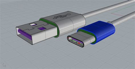 Type C Usb Cable 3d Model 3d Model 3d Printable Cgtrader