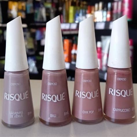 Kit Esmalte Risque Tons De Nude L Grima De V Nus Bali Chik Pop E Cappuccino