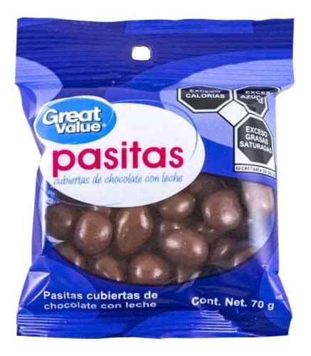 5 Pzas Pasitas Cubiertas Con Chocolate Great Value 70 G MercadoLibre