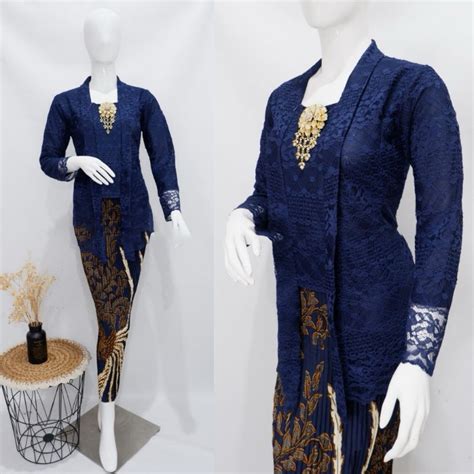 Jual Maira Batik Official Set Kebaya Kutubaru Set Kutubaru Brokat