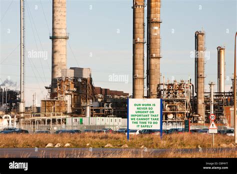 A Petrochemical Plant At Seal Sands On Teeside North East Uk Stock