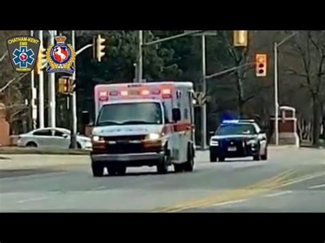 Responding Down Ouellette Ave C Kent Ems C Kent Police Dodge