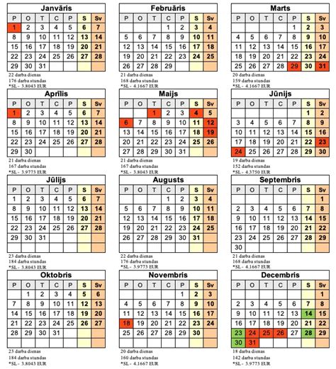 Grāmatvežu kalendārs 2024. gadam | Labadavana.lv