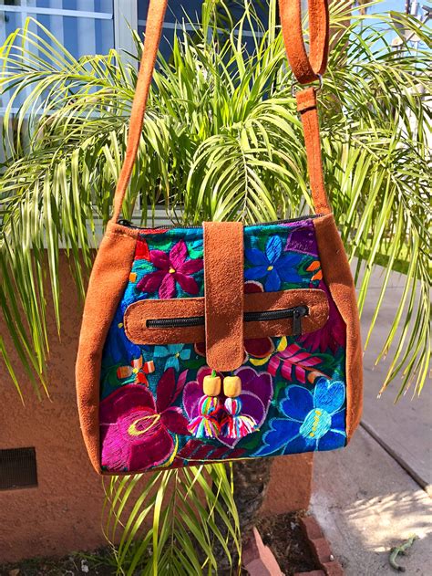 Mexican Embroidered Purse Mexican Crossbody Bag Mexican Etsy