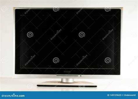 Black LCD tv screen stock image. Image of monitor, technology - 149129635