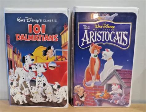 Walt Disney S Masterpiece Classics Dalmatians The Aristocats Vhs