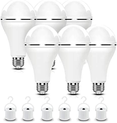 Borccdit A Pk Emergency Rechargeable Light Bulbs Keep Lighting