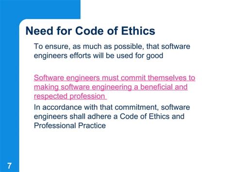 Software Engineering Code Of Ethics And Professional Practice Ppt